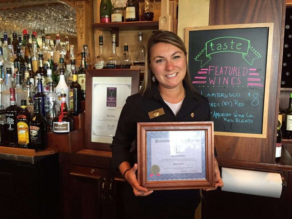 Woman holding a certificate