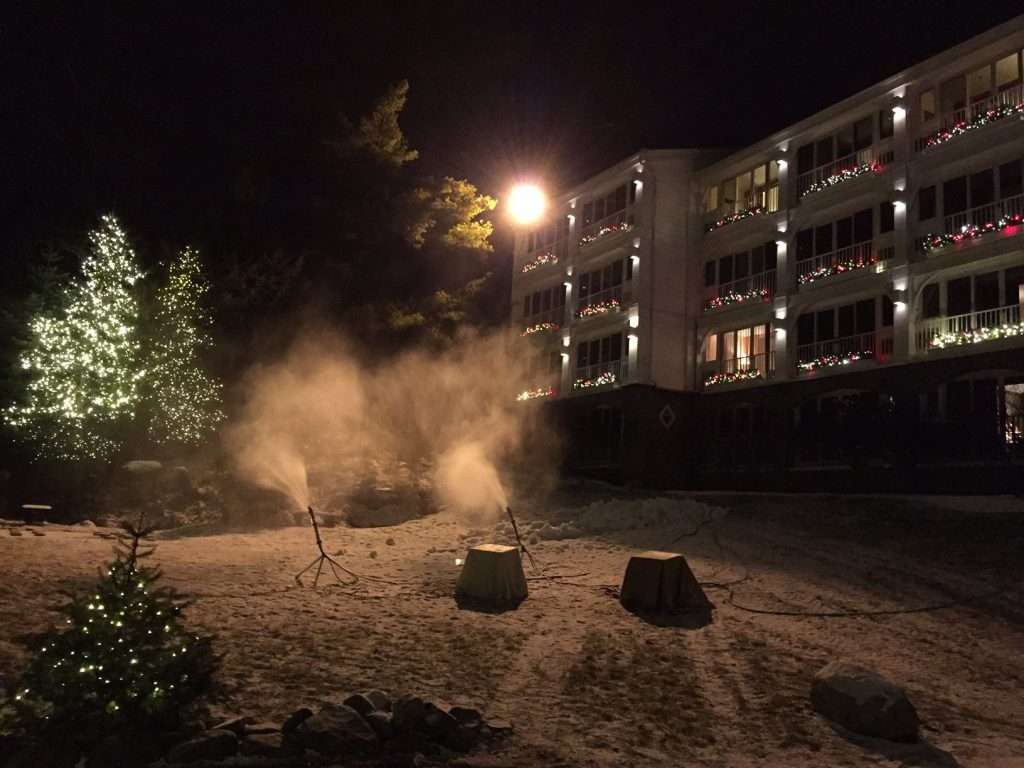 Night snow maker