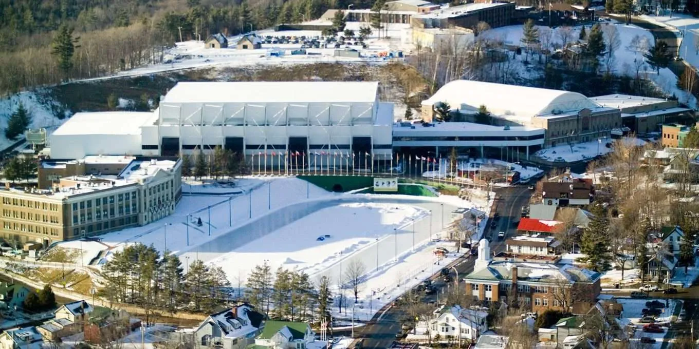 Aerial view of Olympic center