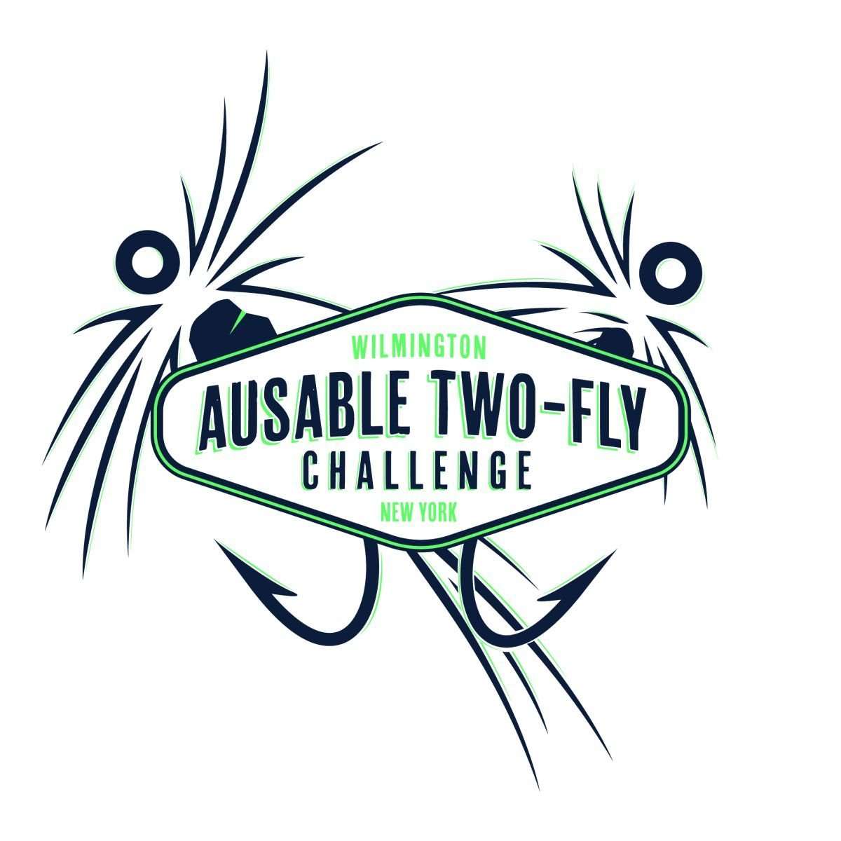 Ausable Two-Fly Challenge Logo
