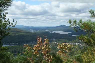 View of Mirror Lake from high vantage point