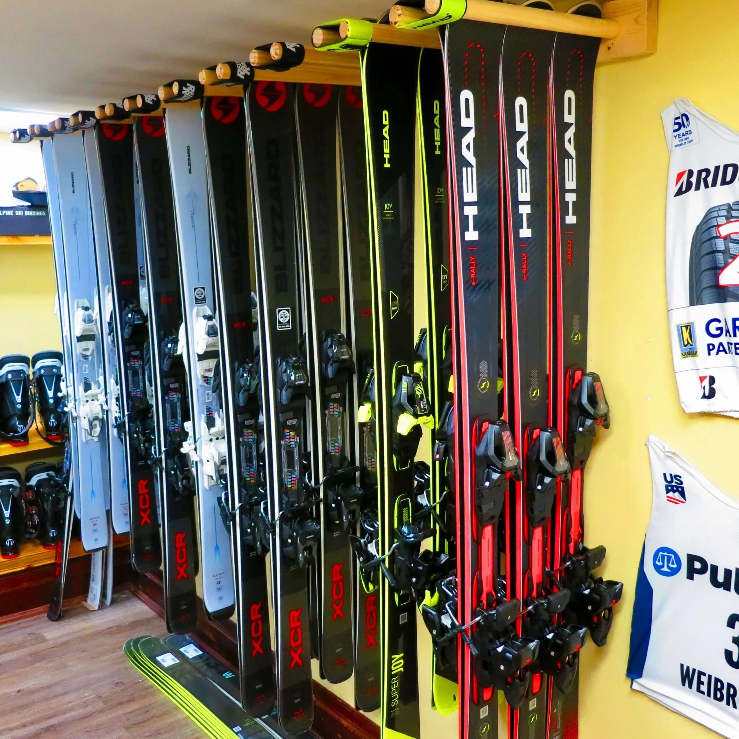 Skis in the Mirror Lake Inn Ski Shop