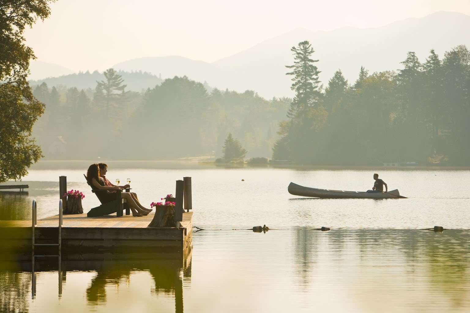 Canoeing on Mirror Lake