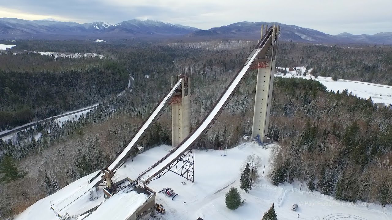 Two ski jumps