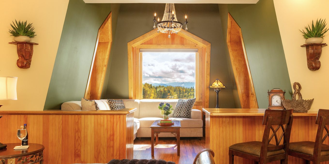 Skyward sitting area from the bed