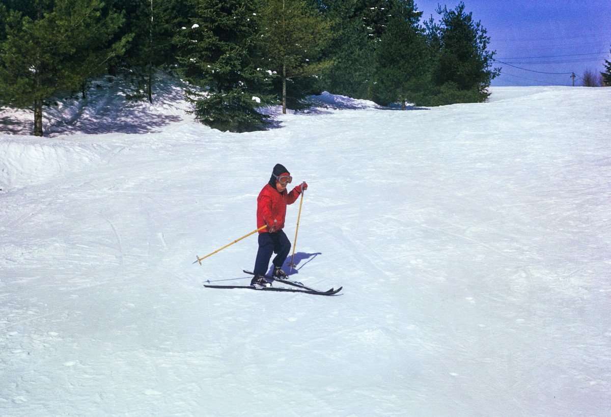A skier on Dream Hill