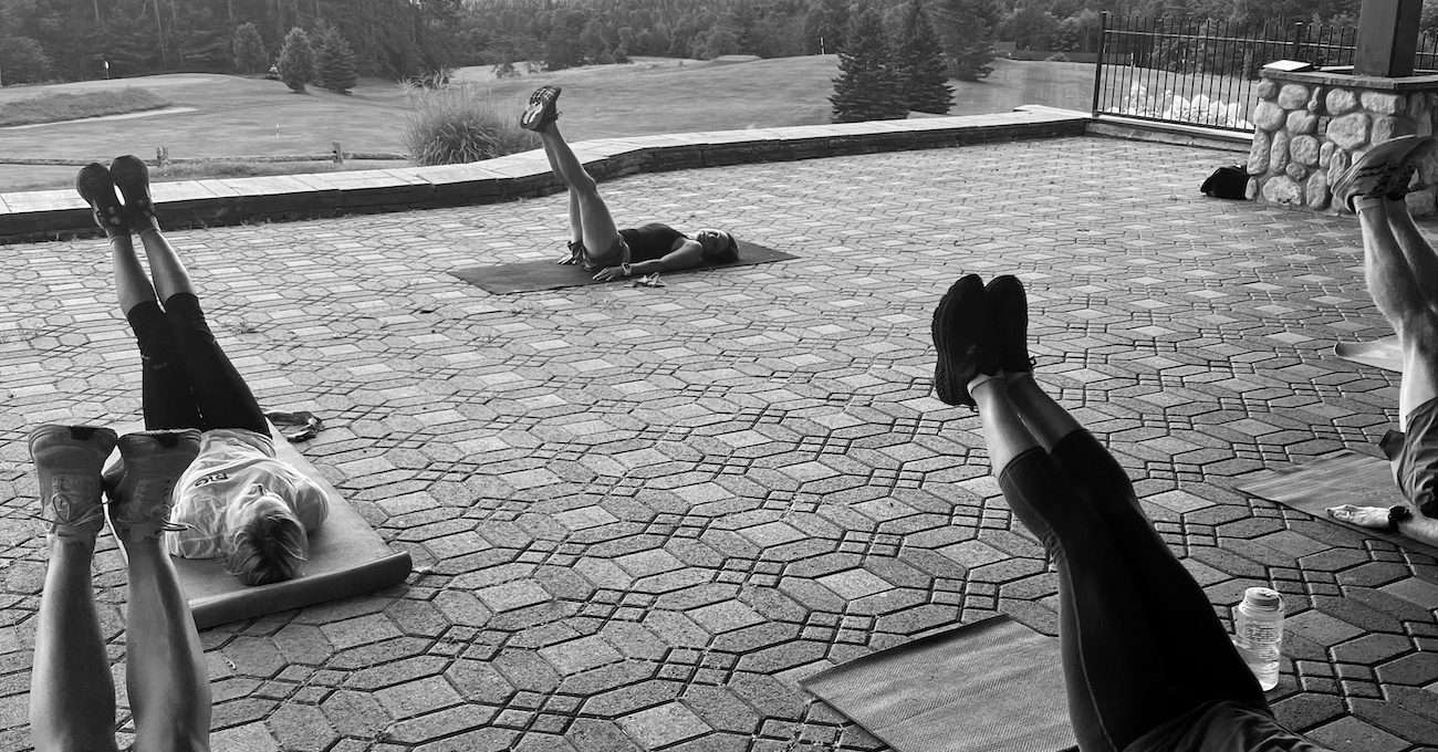 Group training outside
