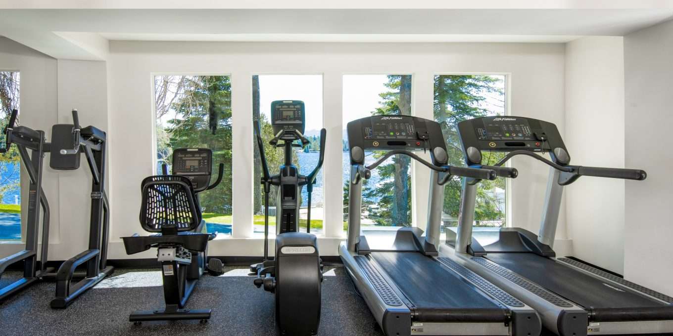 Exercise room cardio equipment