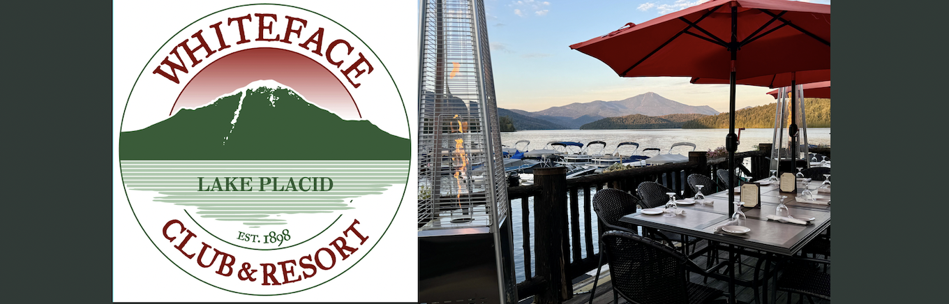 Whiteface club logo and view from the Moose Lodge