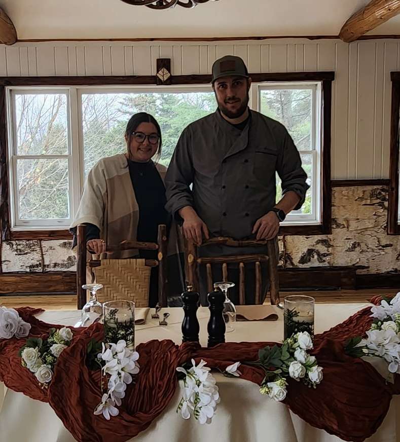 Whiteface Club employees in the dining room