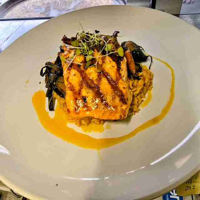 Elegant food on a plate