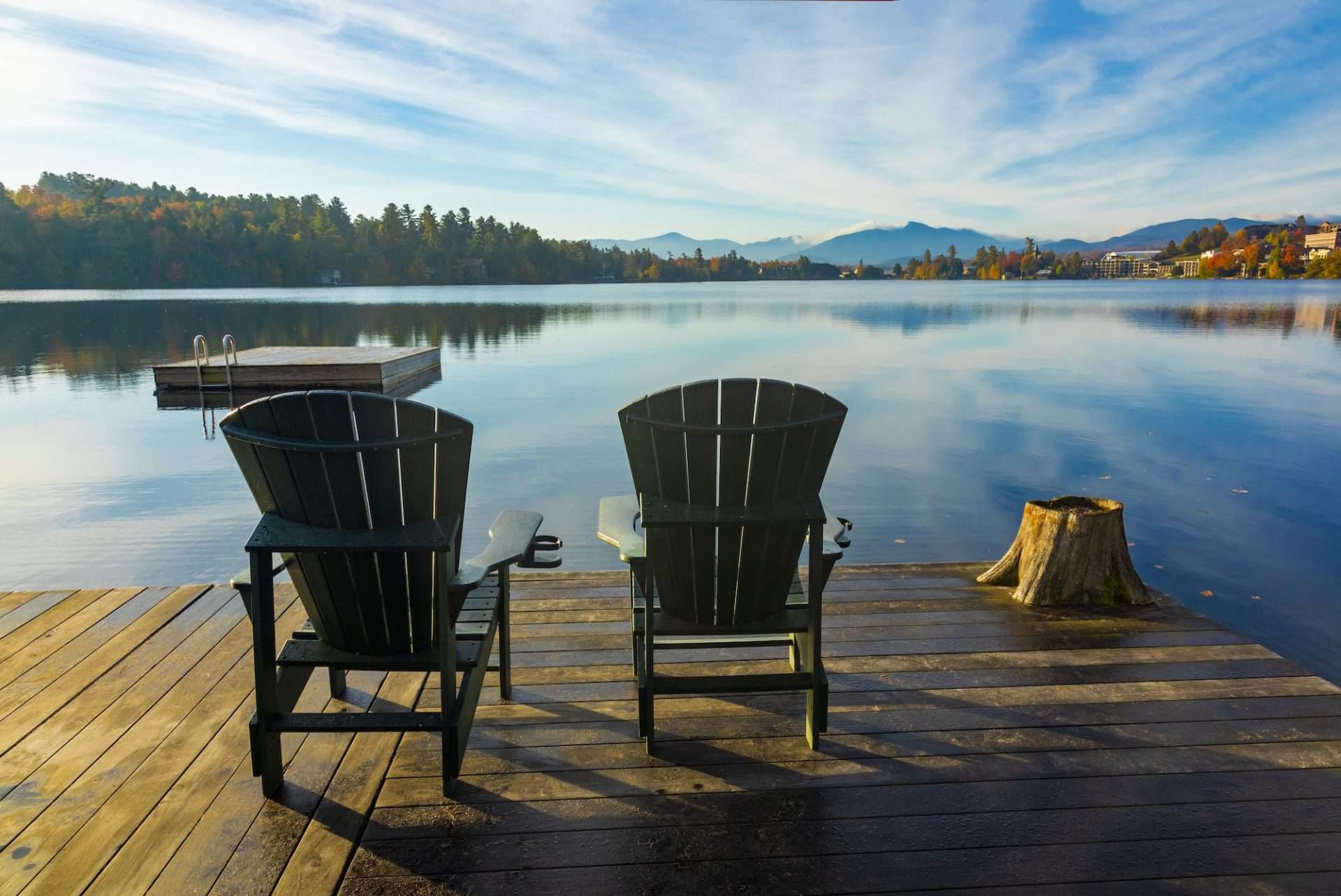 View from the Mirror Lake Inn dock
